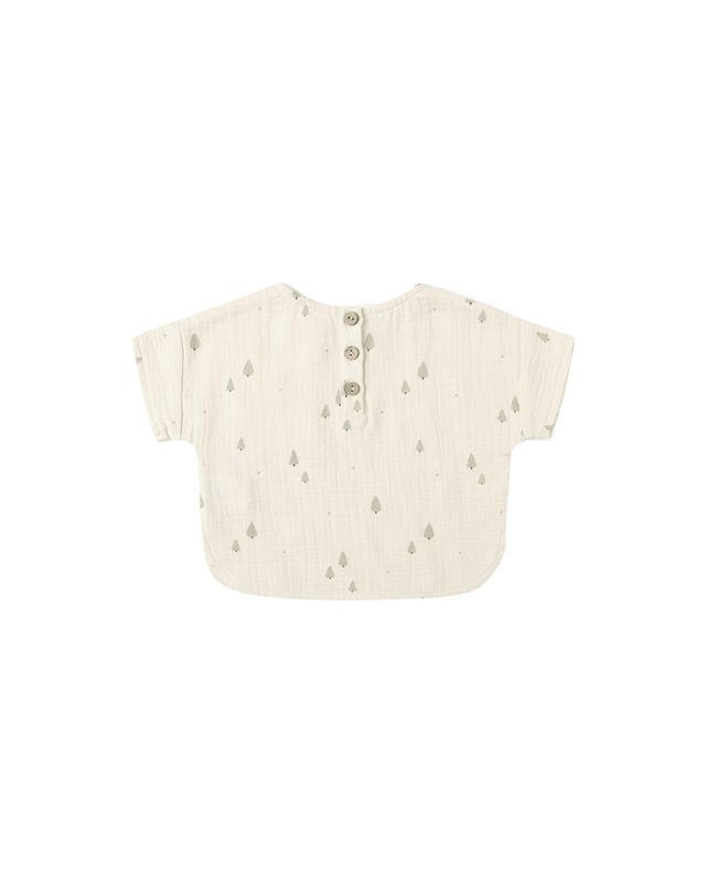 Woven Boxy Top