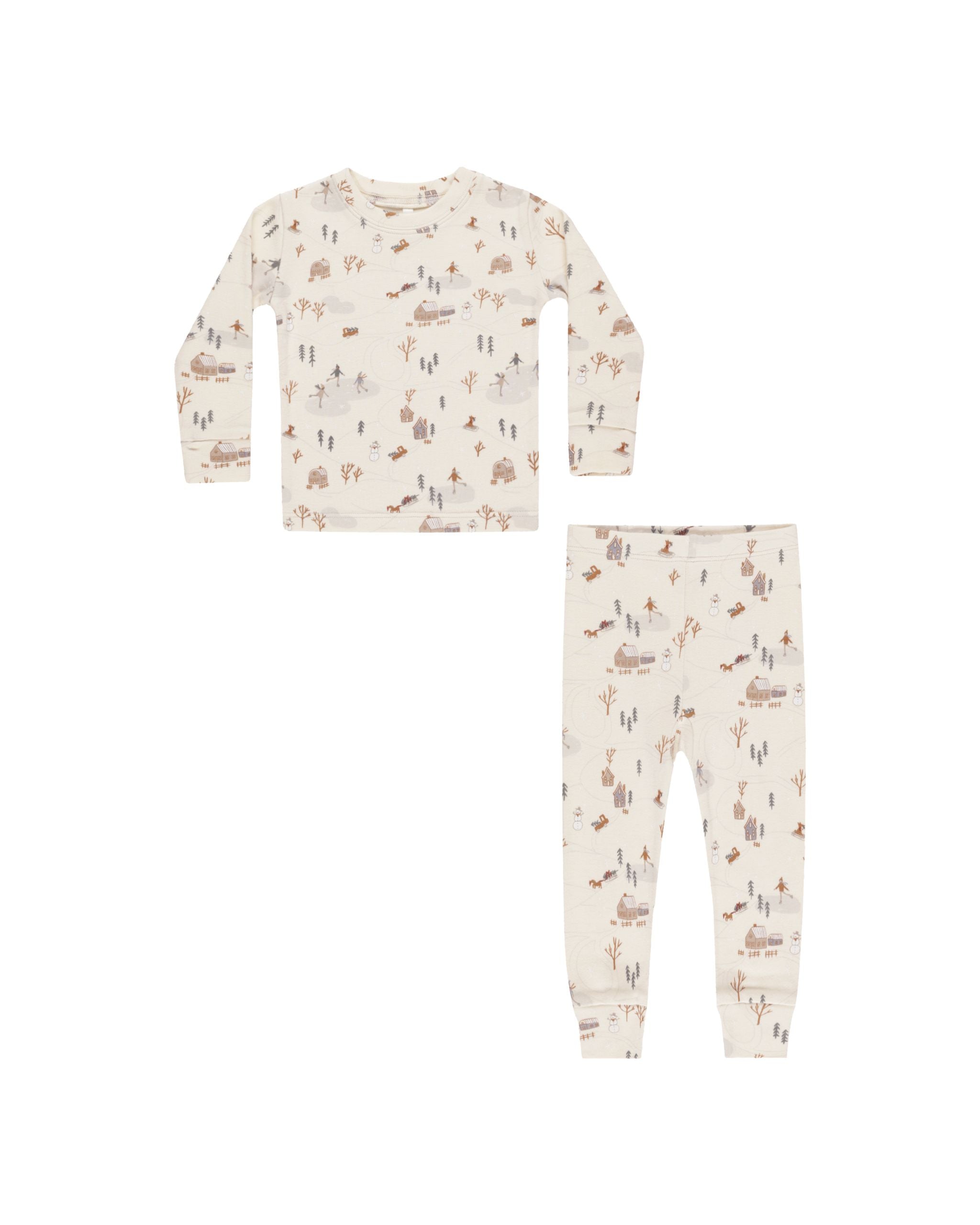 Organic Long John Pajama Set