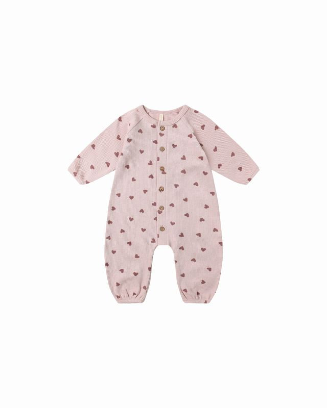 Waffle Long Sleeve Jumpsuit