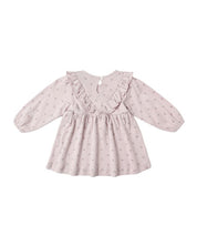 Long Sleeve Ruffle V Dress