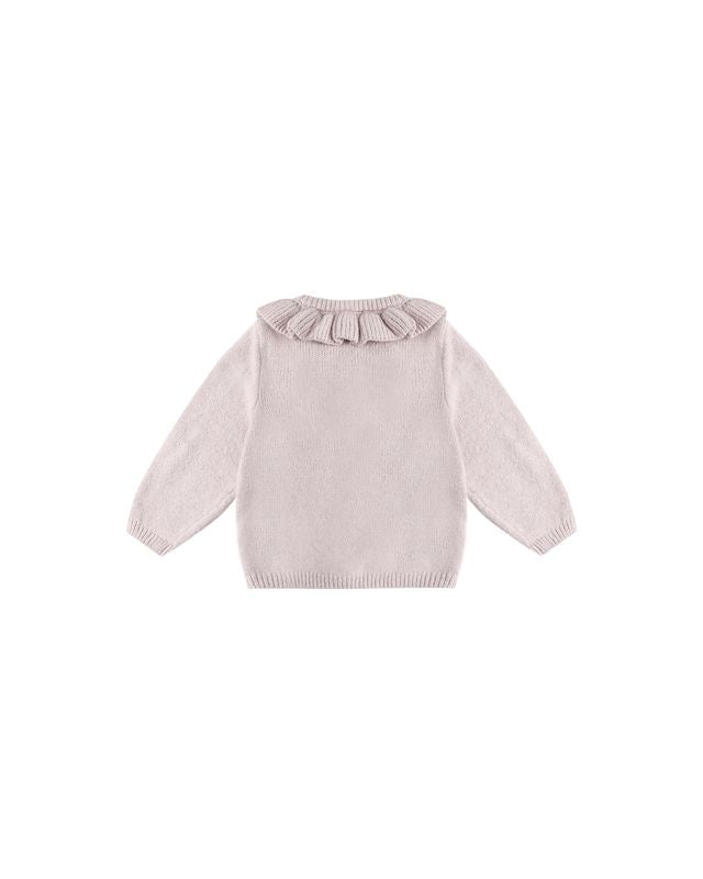 Ruffled Collar Cardigan