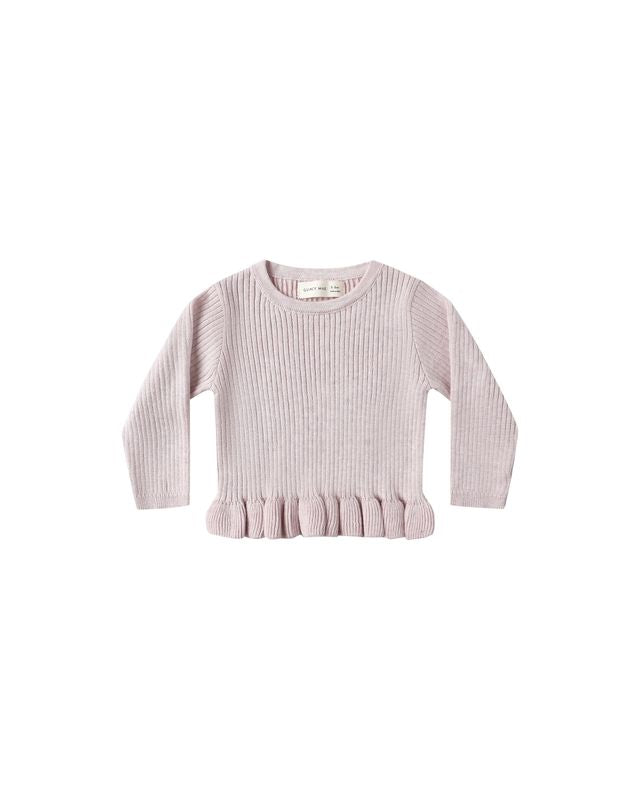 Rib Knit Peplum Top