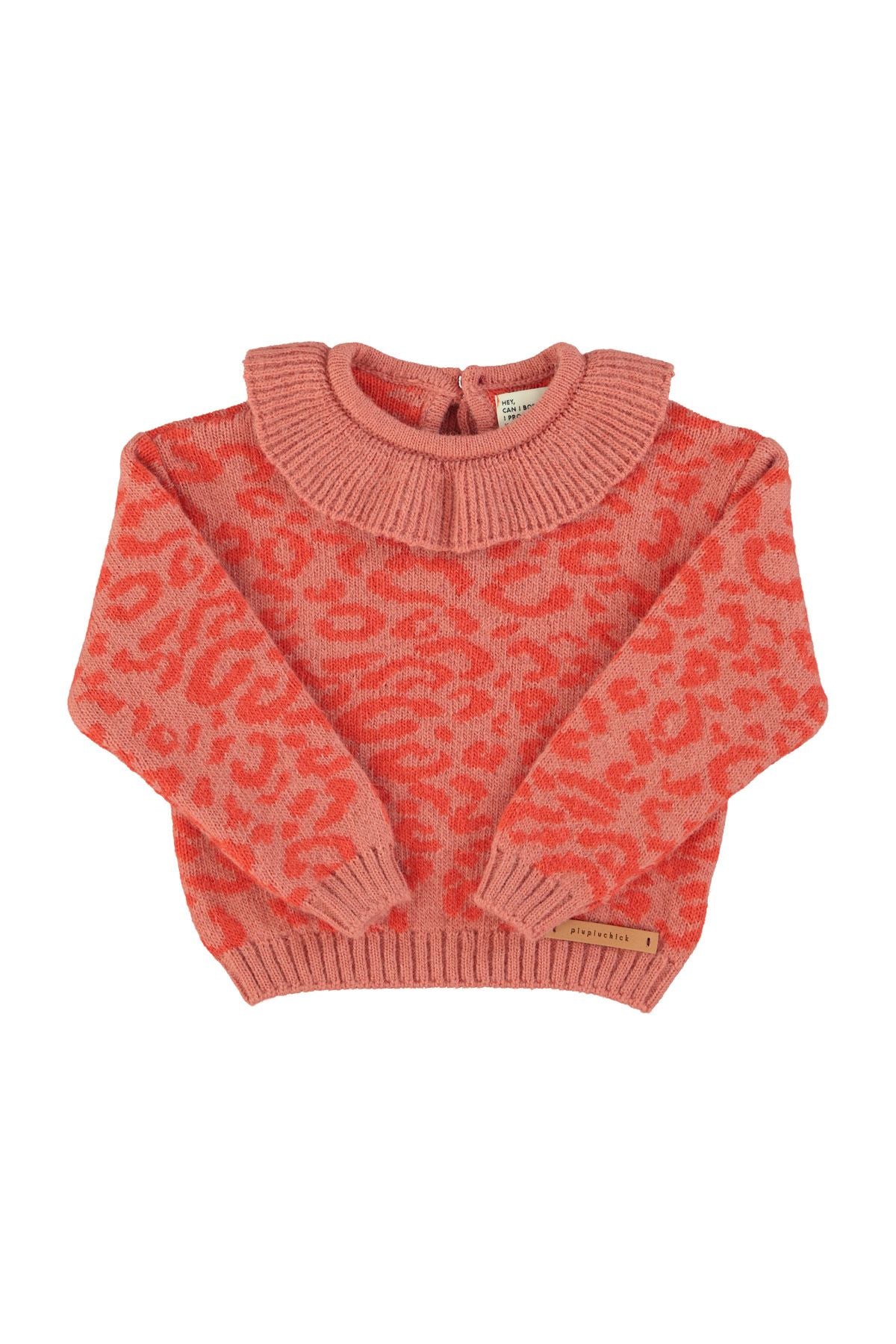 Knitted Sweater With Collar