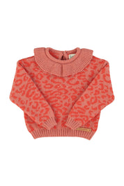 Knitted Sweater With Collar