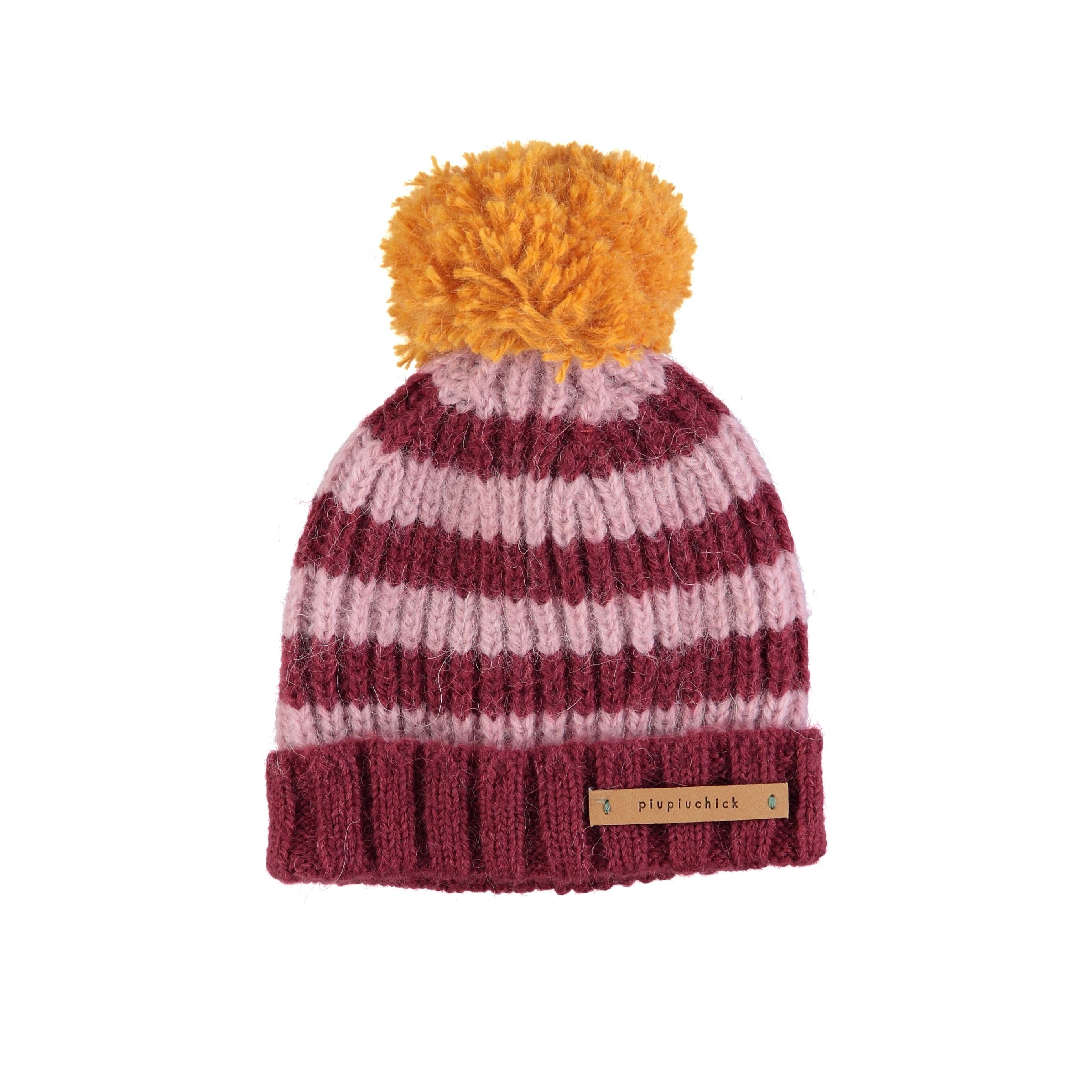 Knitted Hat with PomPom