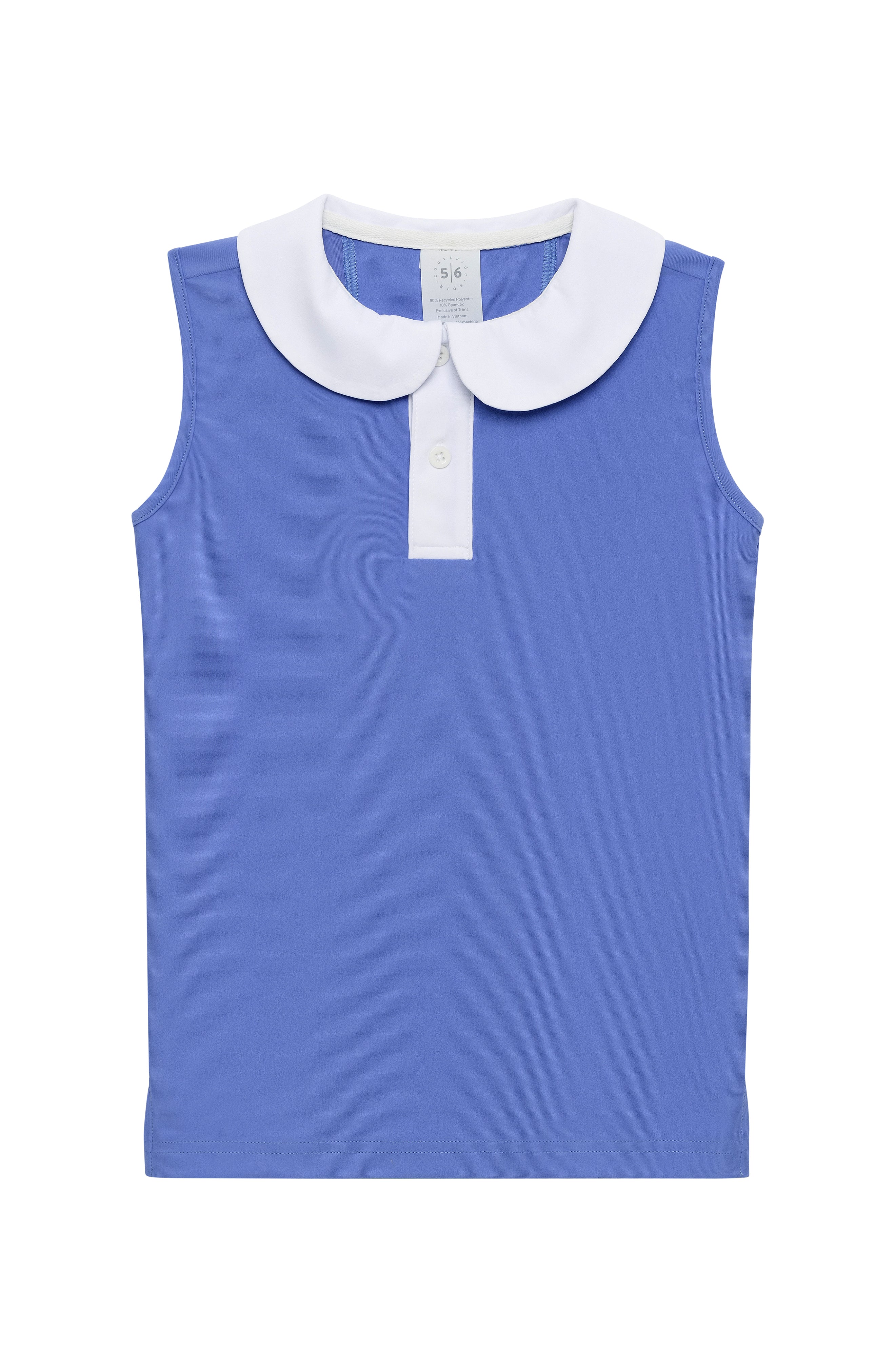 Sky Blue/White Girly Girl Tank