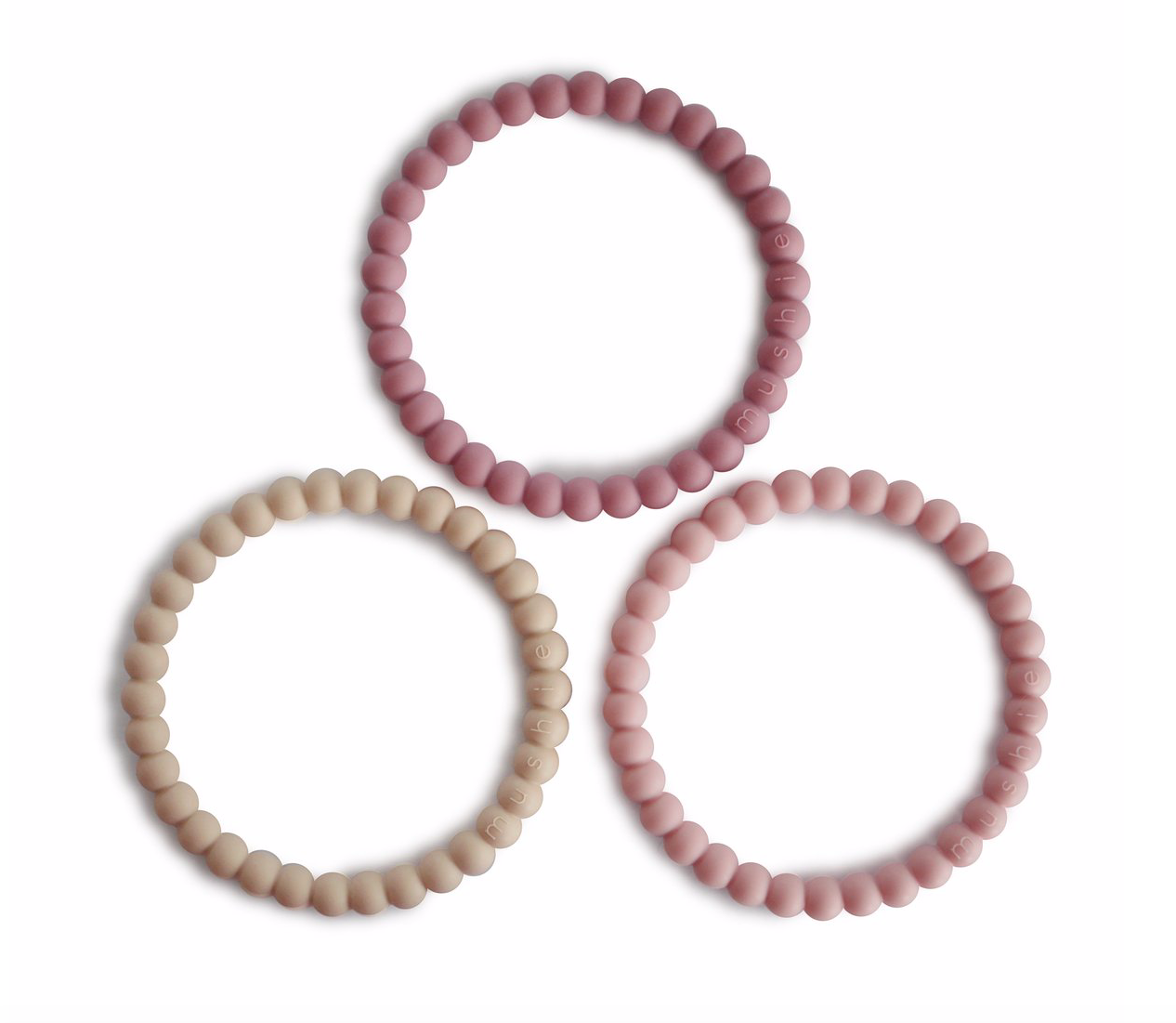 Pearl Teething Bracelet 3-Pack