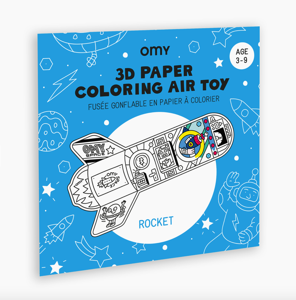 3D Paper Coloring Air Toy
