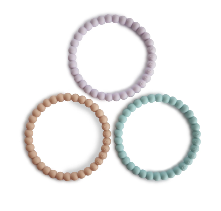 Pearl Teething Bracelet 3-Pack