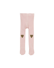 Ribbed Baby Tights with Heart